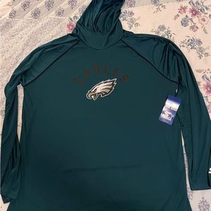 Xxl Philadelphia Eagles Starter activewear long sleeve hoodie